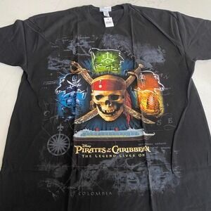 RARE NWT 2009 Pirates  of the Caribbean‎ the legend lives on tshirt size 2XL